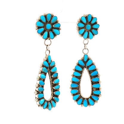Flower Cluster Dangle Earrings