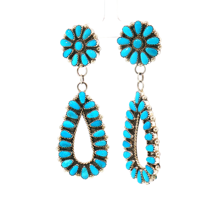Flower Cluster Dangle Earrings
