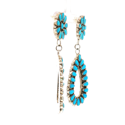Flower Cluster Dangle Earrings