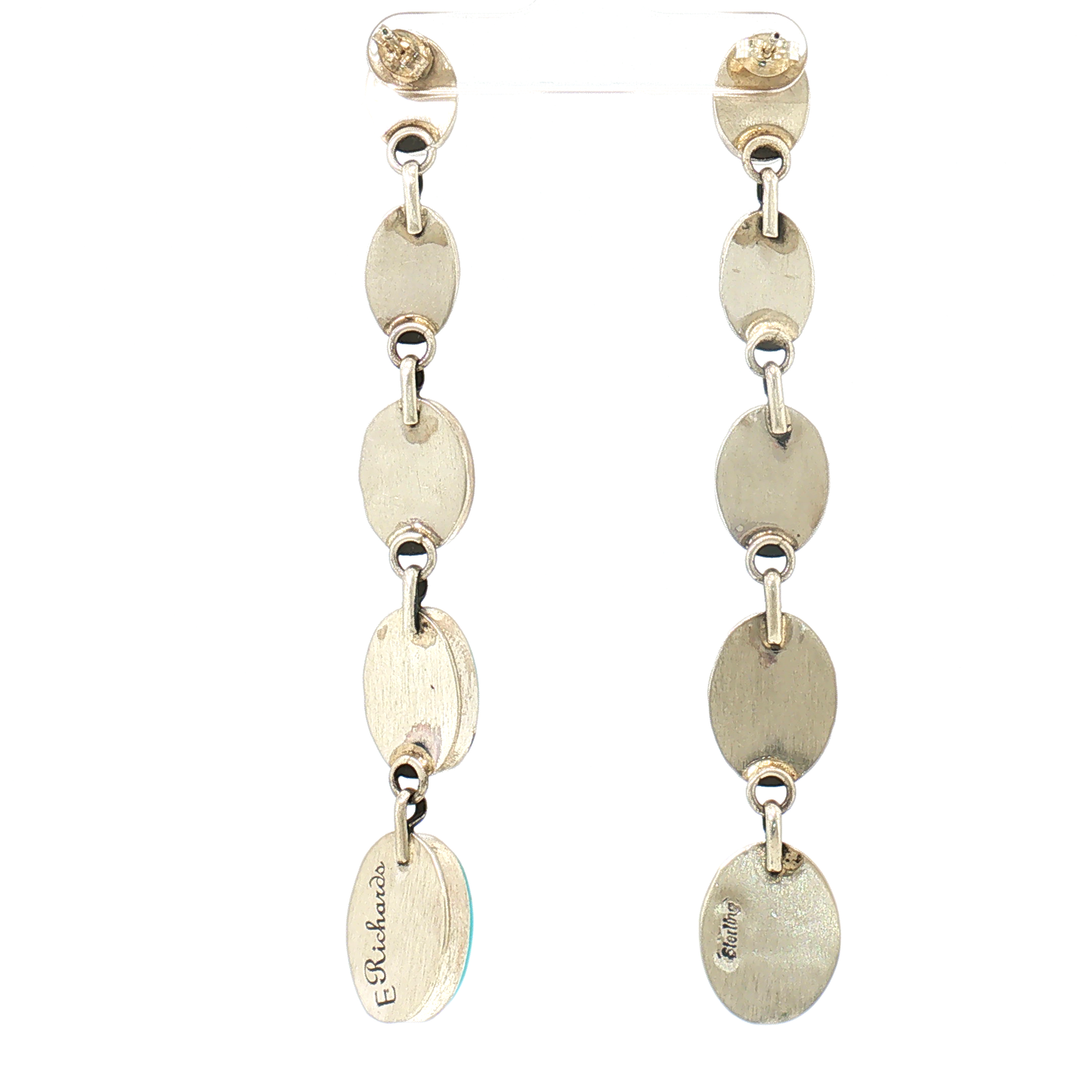 E Richards Turquoise Dangle Earrings
