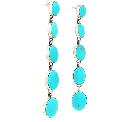 E Richards Turquoise Dangle Earrings