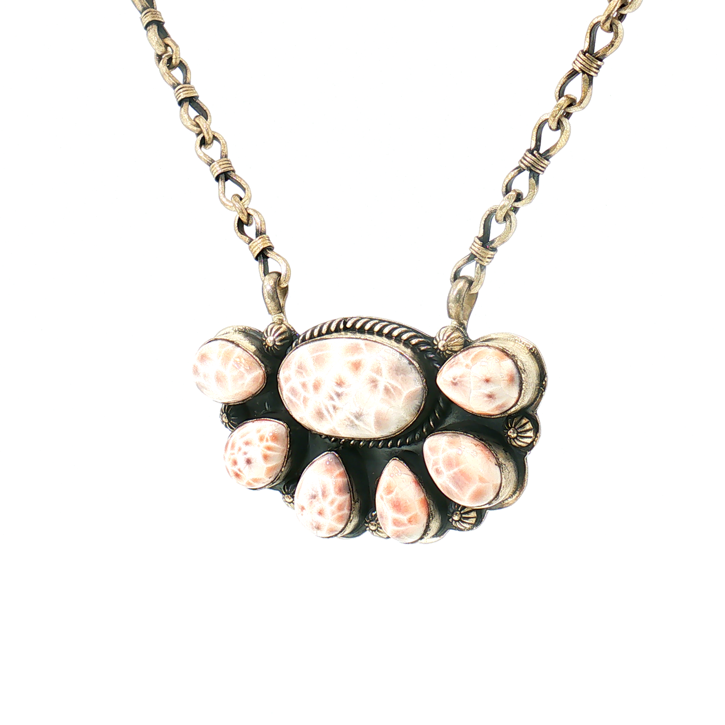 Pink Natrolite Necklace by Jeff Largo