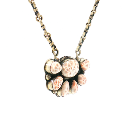 Pink Natrolite Necklace by Jeff Largo