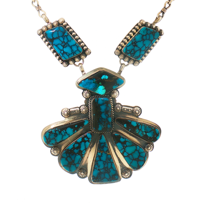 Indian Mountain Turquoise Statement Necklace