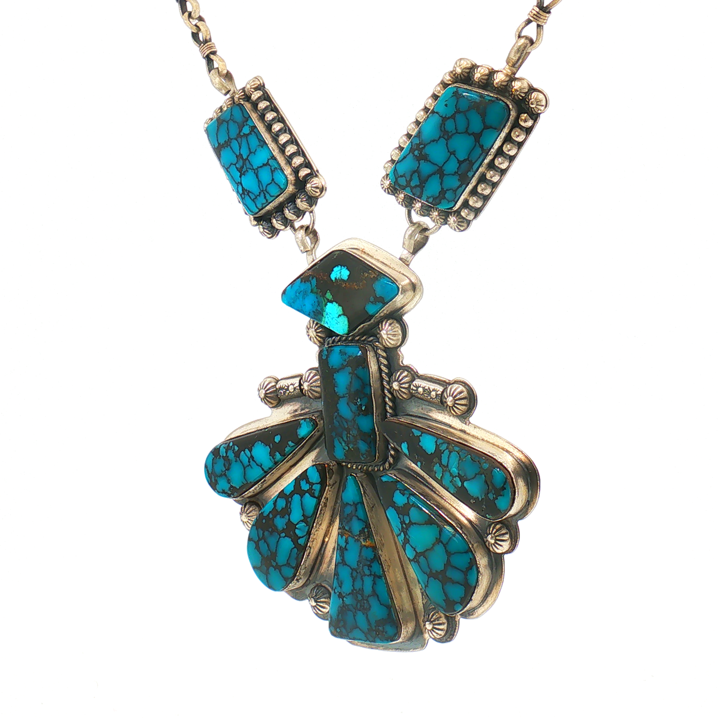 Indian Mountain Turquoise Statement Necklace