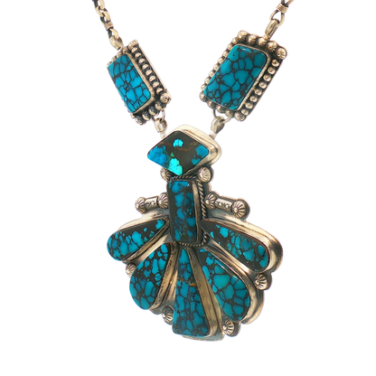 Indian Mountain Turquoise Statement Necklace