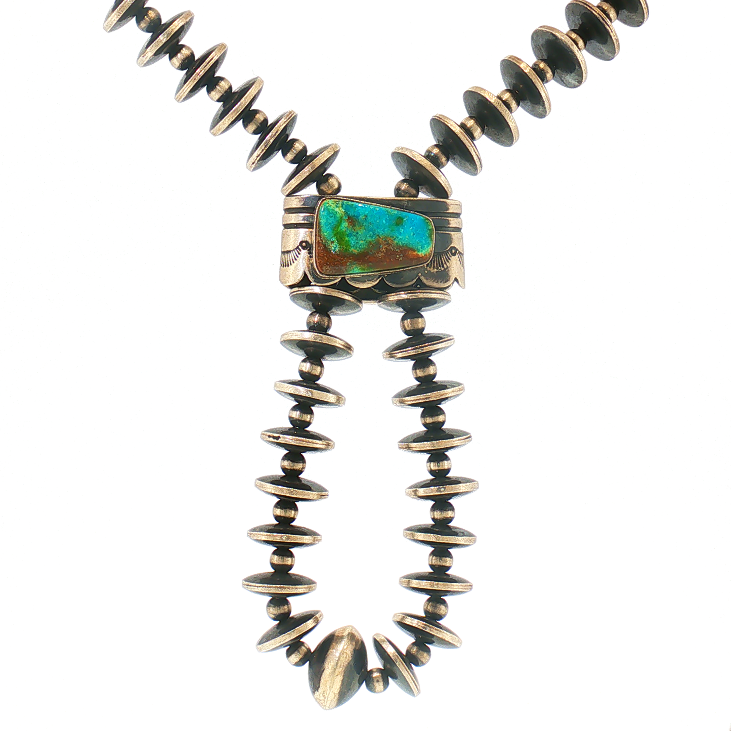Flip Side Graduated Saucer "Jacla" Style Necklace