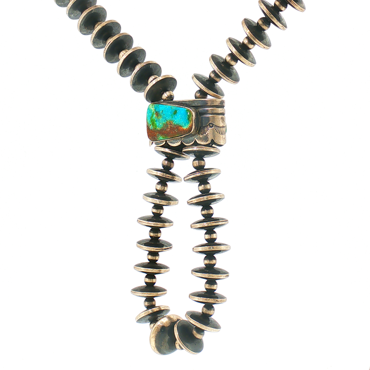 Flip Side Graduated Saucer "Jacla" Style Necklace