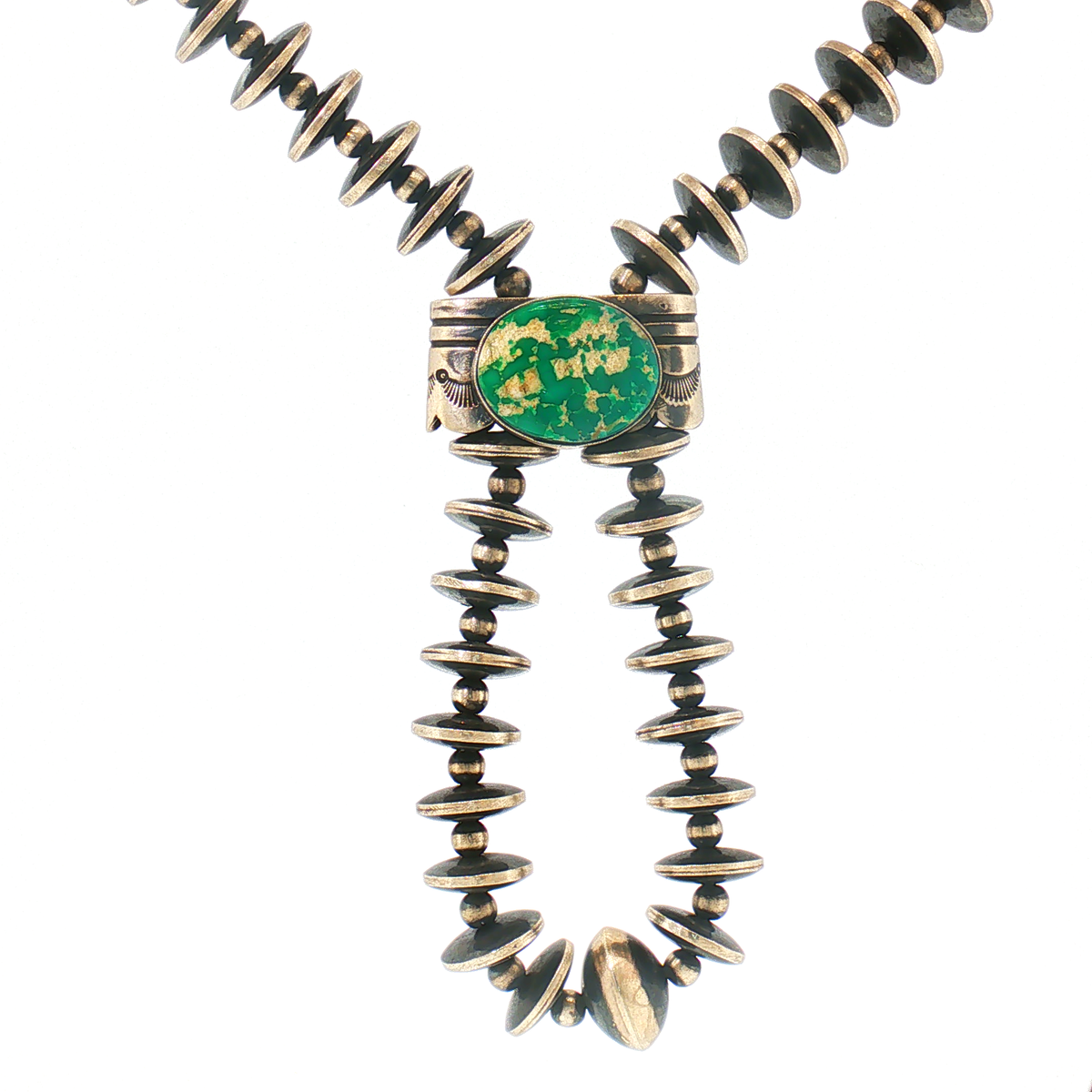 Flip Side Graduated Saucer "Jacla" Style Necklace