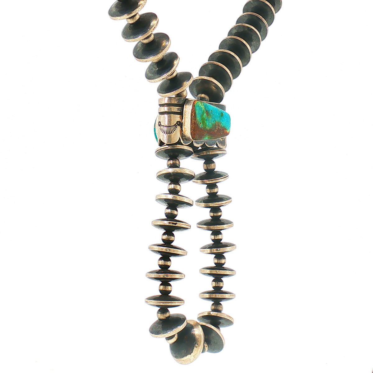 Flip Side Graduated Saucer "Jacla" Style Necklace
