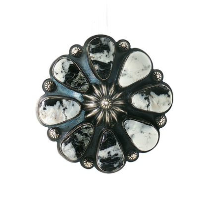 White Buffalo Cluster Ring- 9 1/2