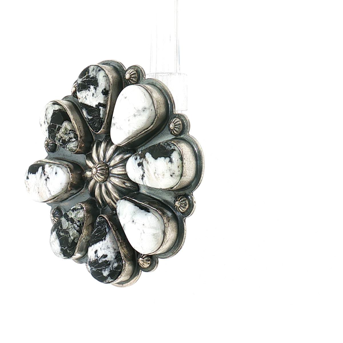White Buffalo Cluster Ring- 9 1/2