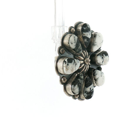 White Buffalo Cluster Ring- 9 1/2