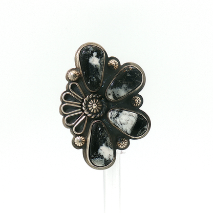 Adjustable White Buffalo Ring