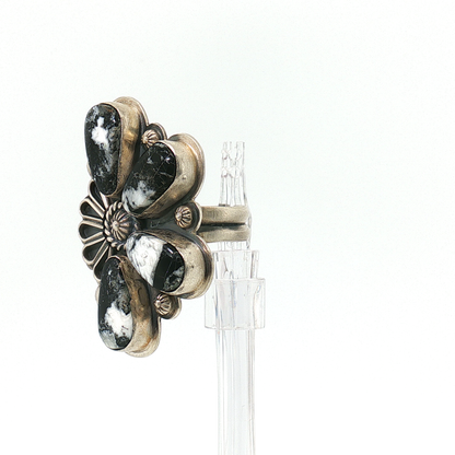 Adjustable White Buffalo Ring