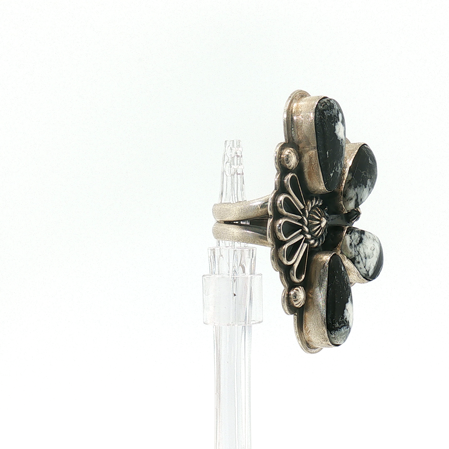 Adjustable White Buffalo Ring