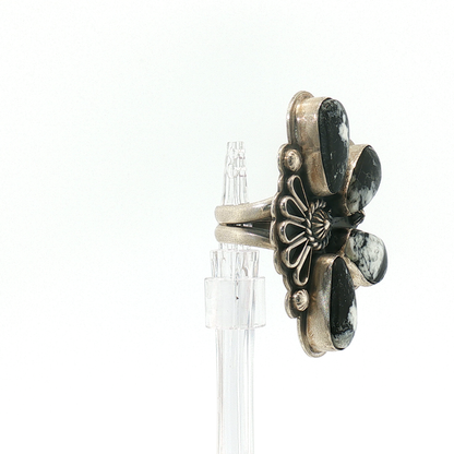 Adjustable White Buffalo Ring