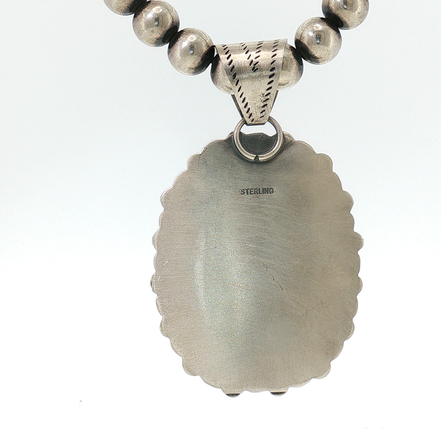 White Buffalo & Sleeping Beauty Pendant