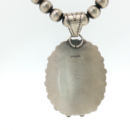 White Buffalo & Sleeping Beauty Pendant