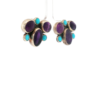 Federico Amethyst & Sleeping Beauty Earrings