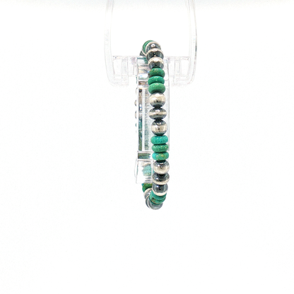 Pearl & Turquoise Stretch Bracelet