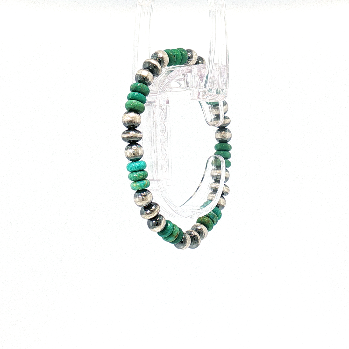 Pearl & Turquoise Stretch Bracelet