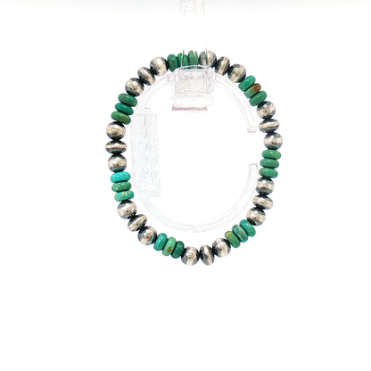 Pearl & Turquoise Stretch Bracelet
