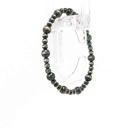 Sterling Pearl Stretch Bracelet