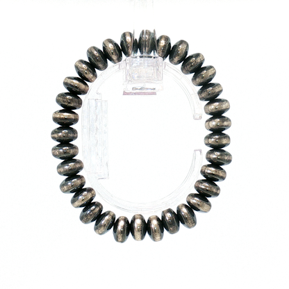 9mm Saucer Pearl Stretch Bracelet