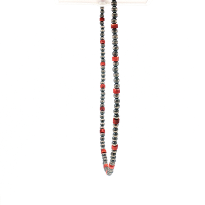 Red Spiny and 4mm Pearl Necklace