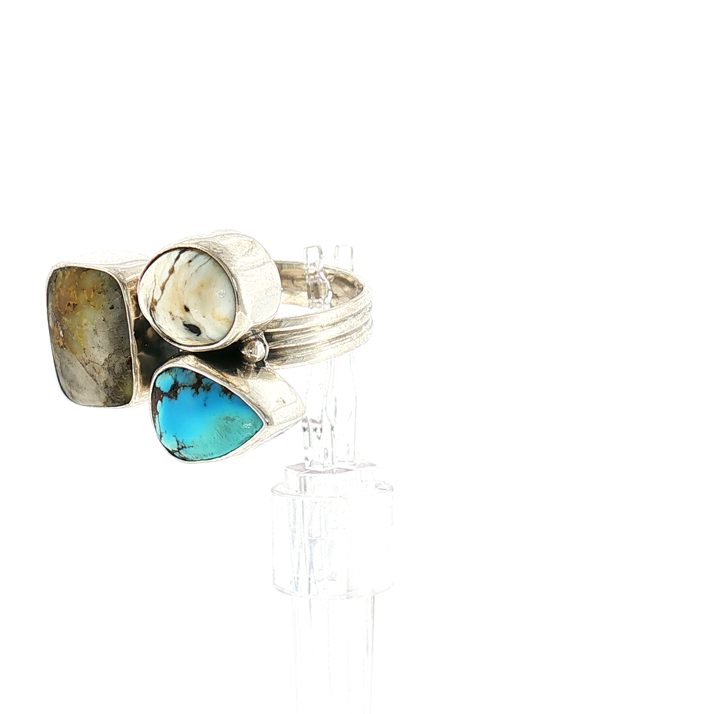 Three Stone Mixed Mine Ring
