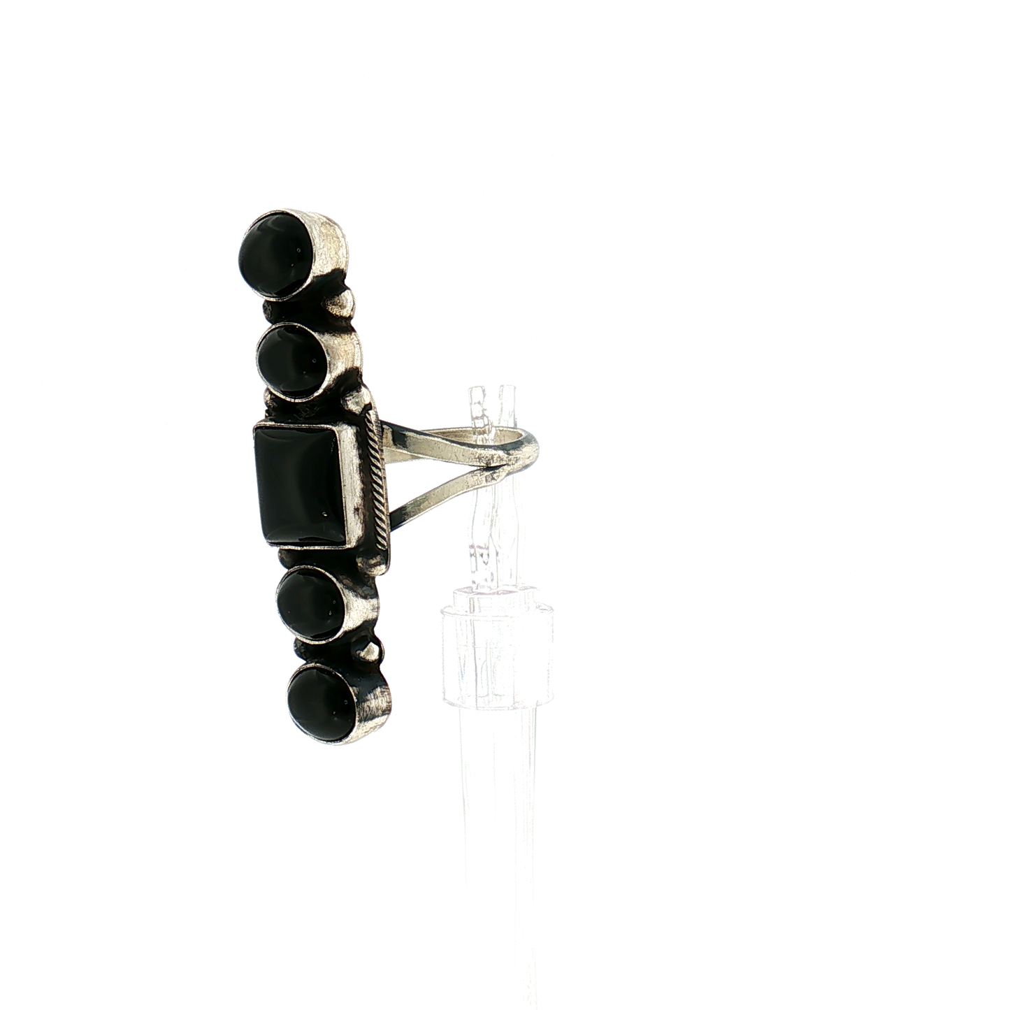 Danny Henio Black Onyx Ring- Adjustable