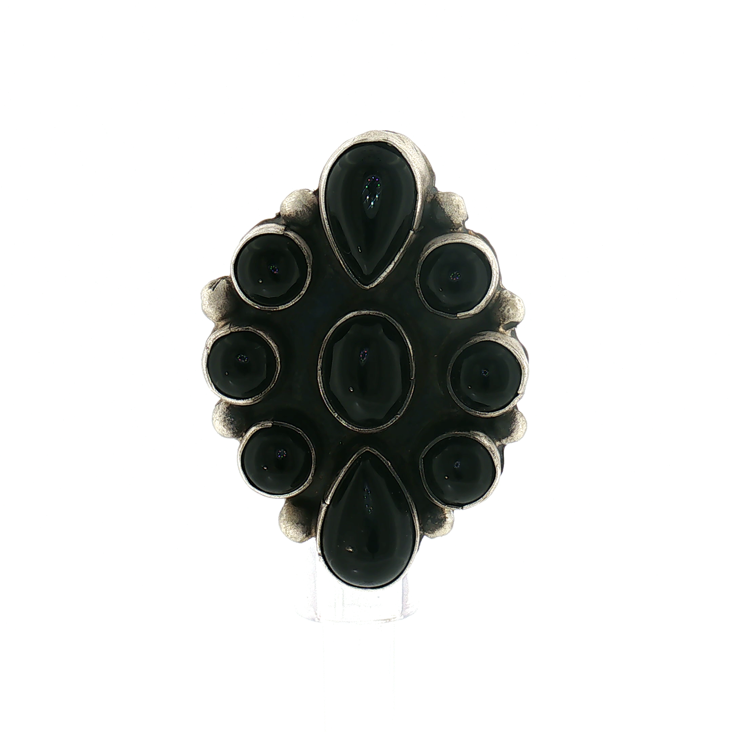 Ella Peter Black Onyx Cluster Ring- 9