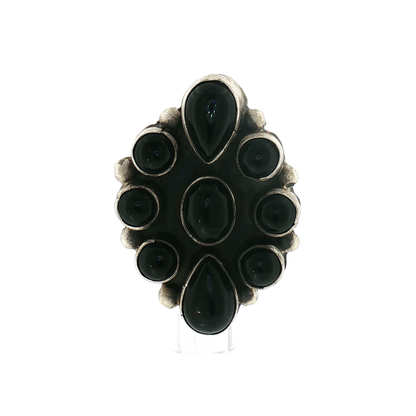 Ella Peter Black Onyx Cluster Ring- 9
