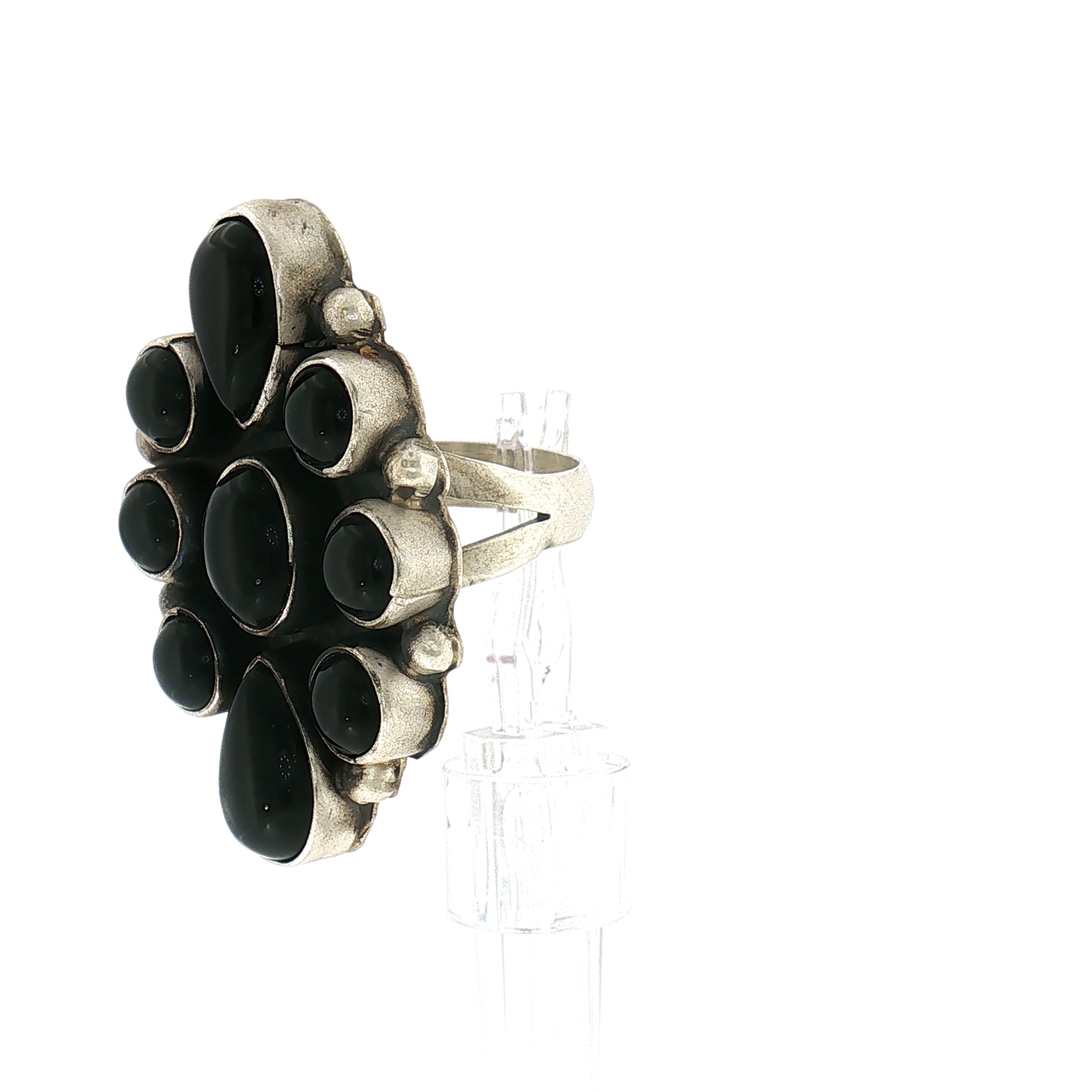Ella Peter Black Onyx Cluster Ring- 9