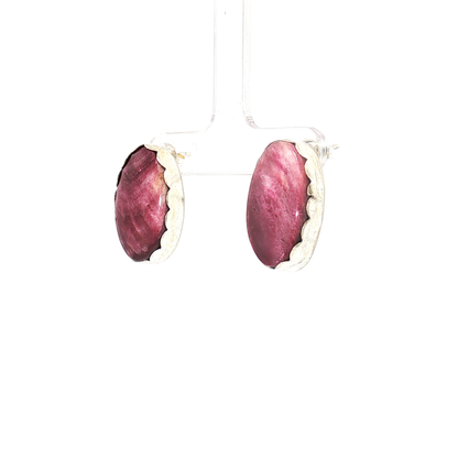 Purple Spiny Earrings