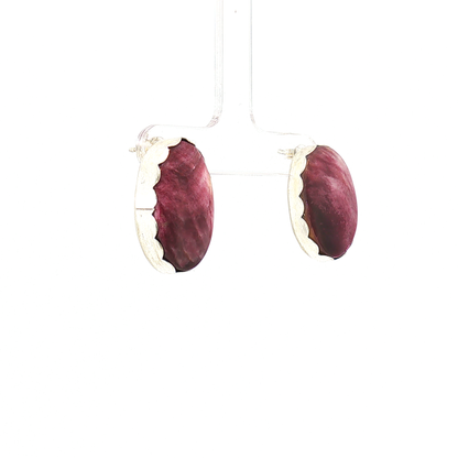 Purple Spiny Earrings