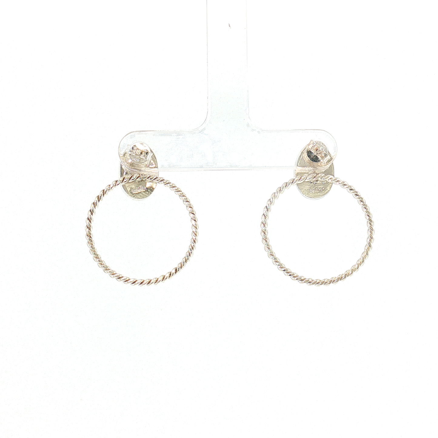 Turquoise Stone Hoop Earrings