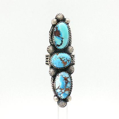 Three Stone Golden Hills Crawler Ring- 7 1/2