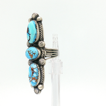 Three Stone Golden Hills Crawler Ring- 7 1/2