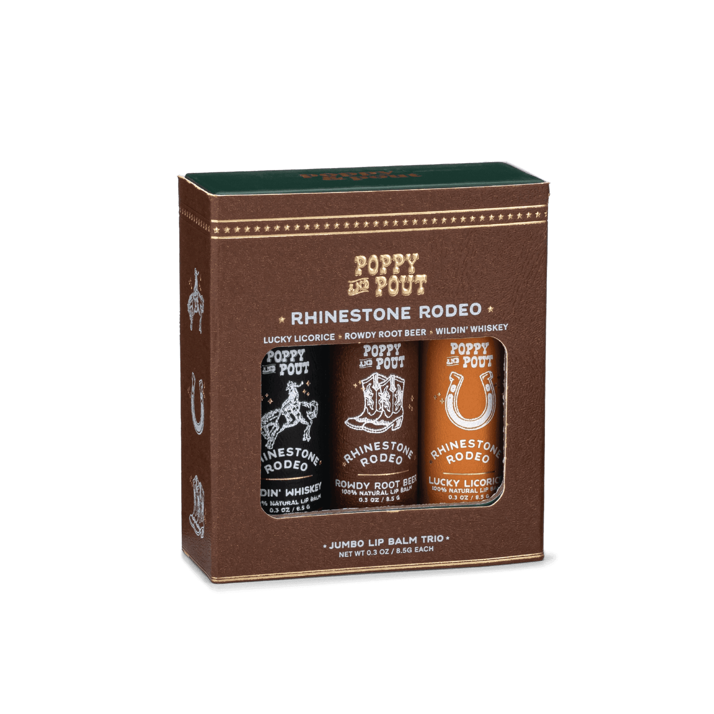 Lip Balm Trio Gift Set- Rhinestone Rodeo
