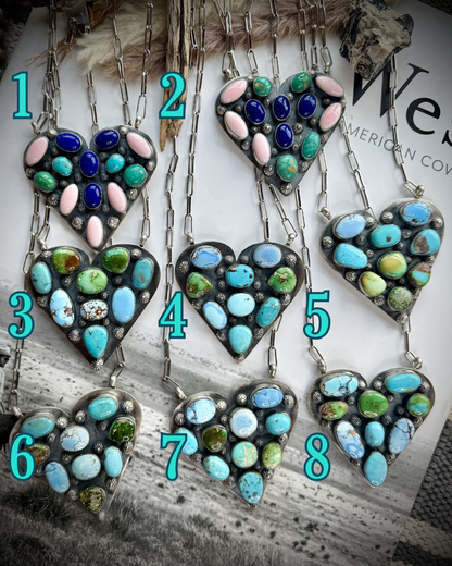 Mego's Heart Necklaces