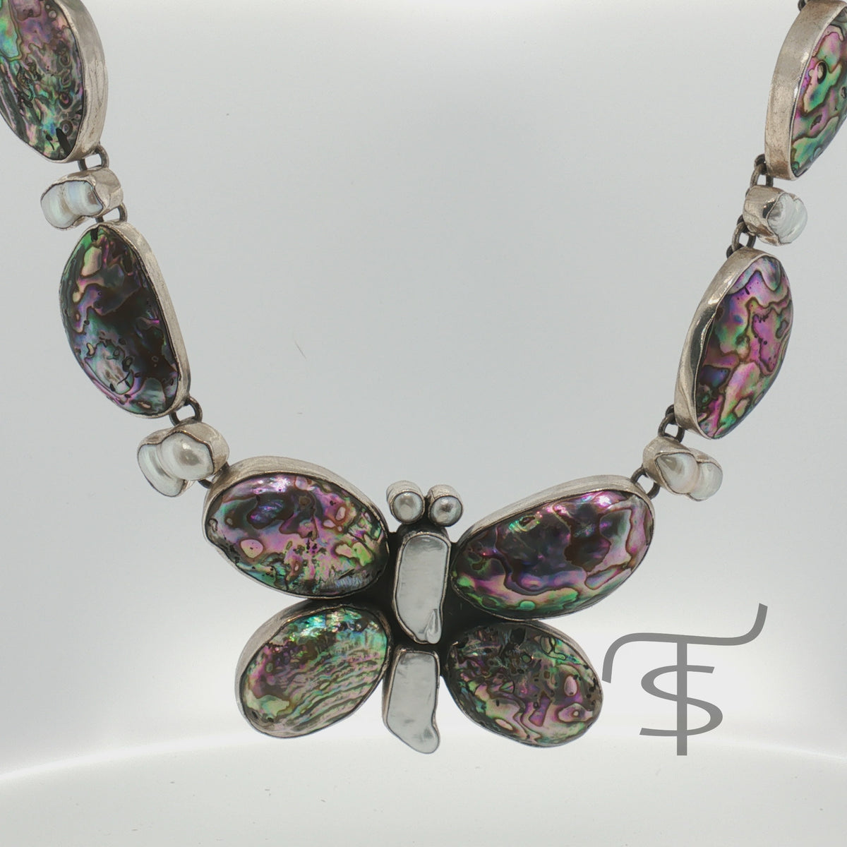 Federico Abalone Butterfly Necklace