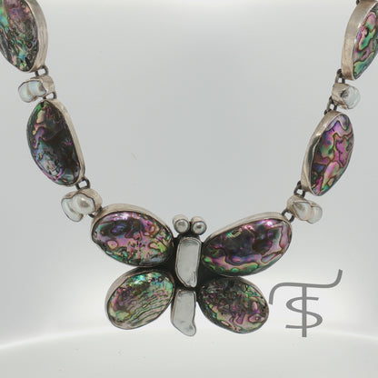 Federico Abalone Butterfly Necklace
