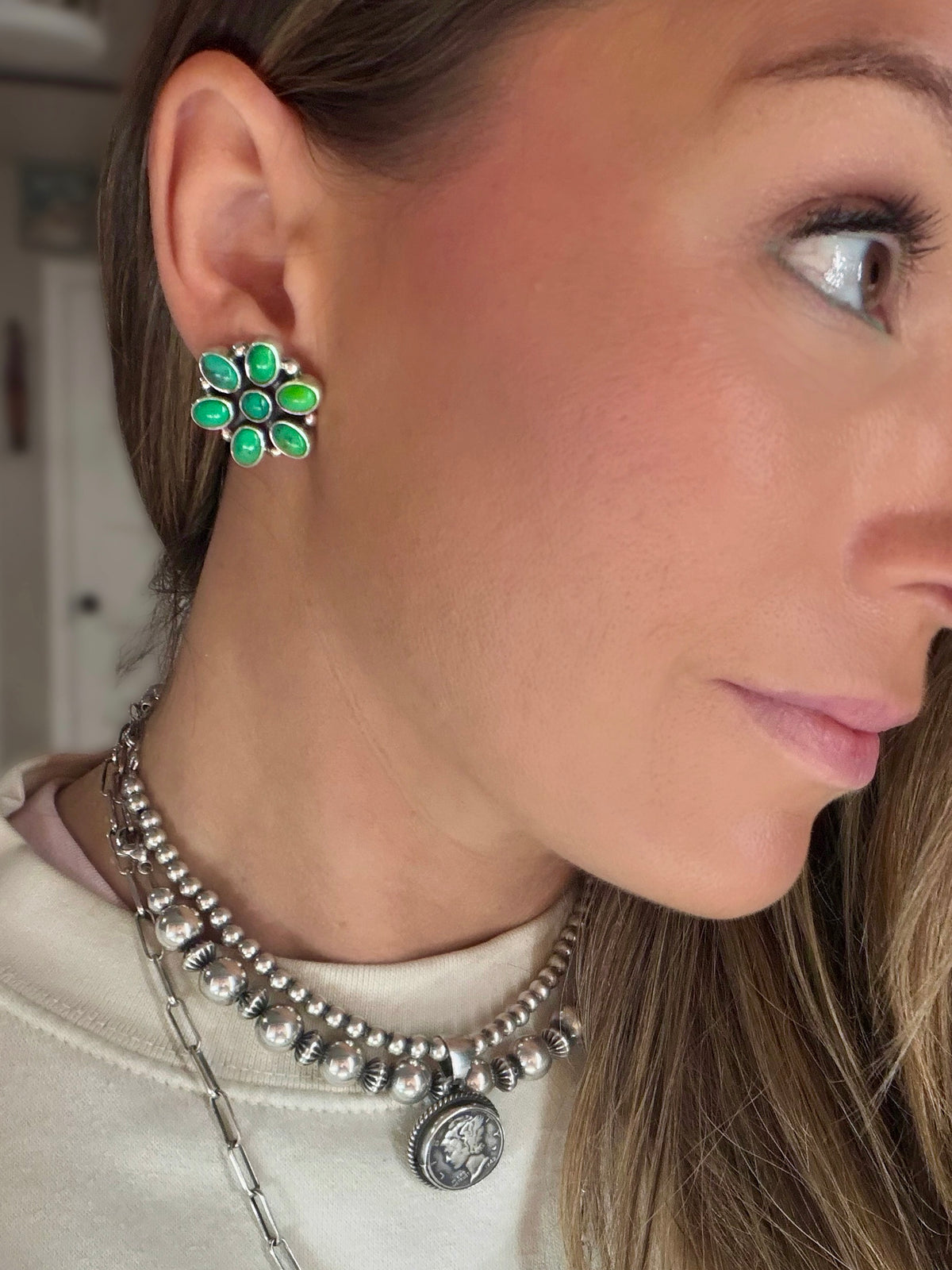 Federico Carico Lake Cluster Earrings