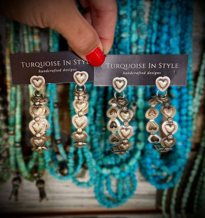Chris Etsitty Heart Earrings