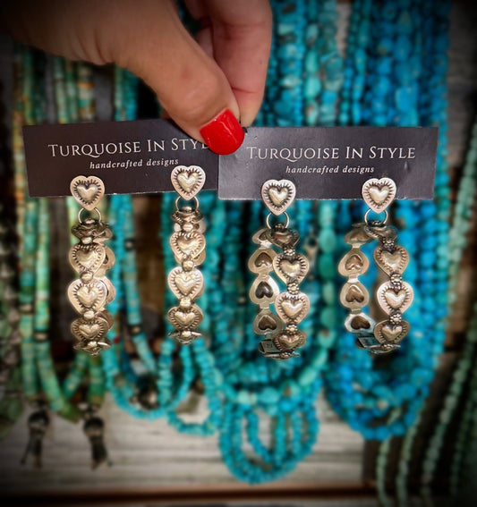 Chris Etsitty Heart Earrings