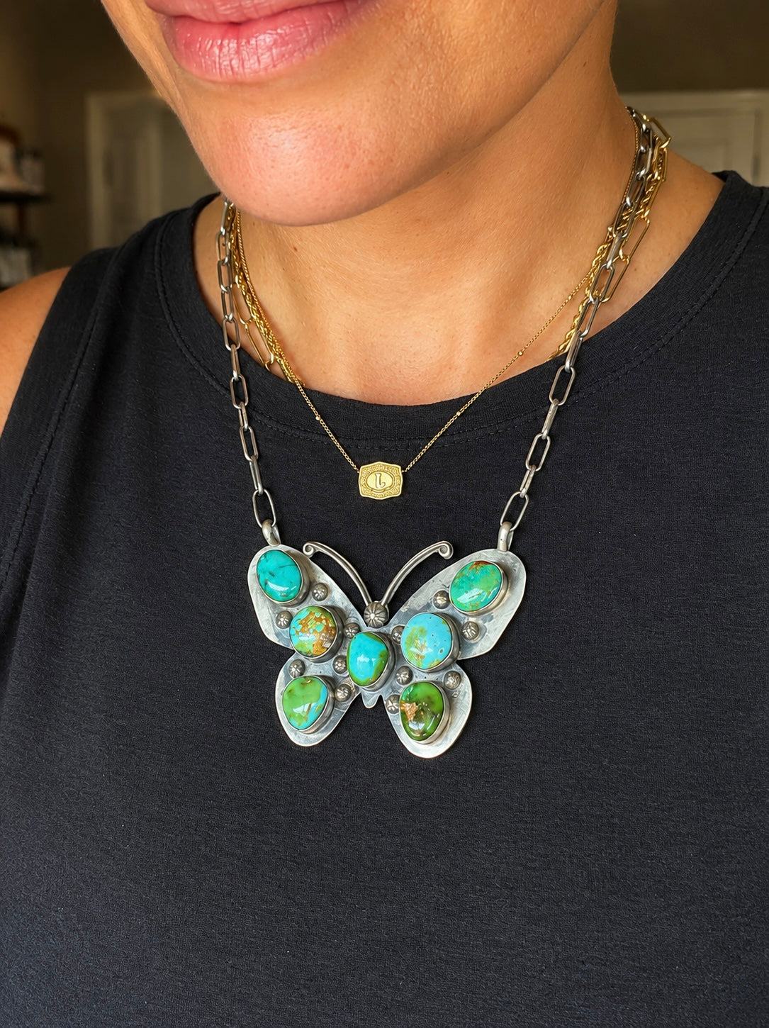 Sonoran Gold Butterfly Necklace