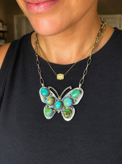 Sonoran Gold Butterfly Necklace