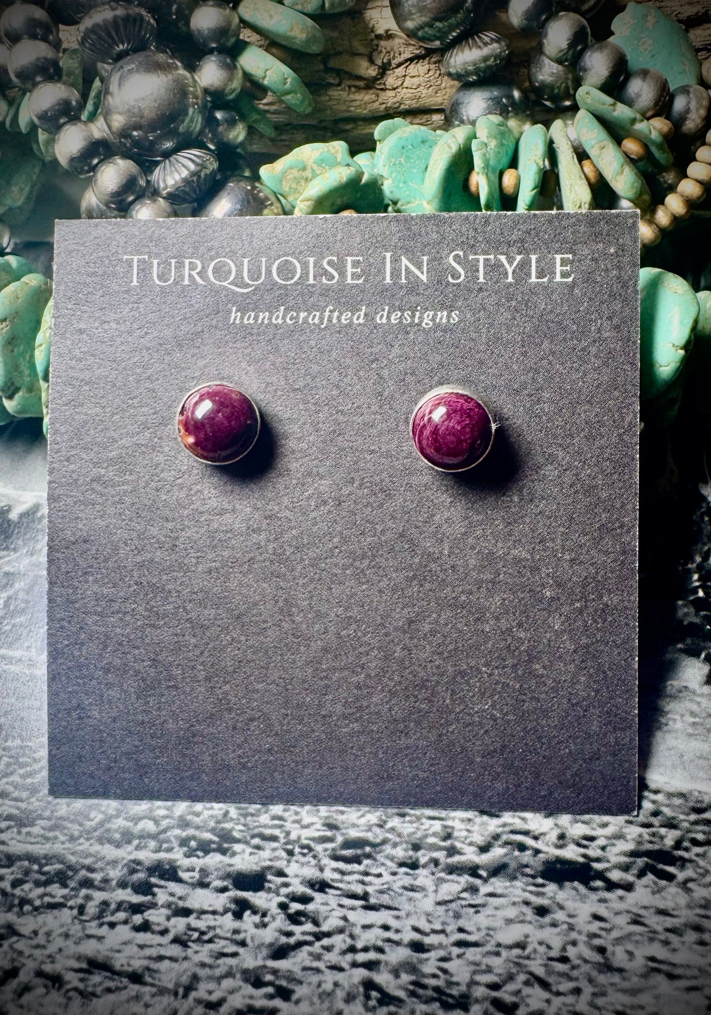 Purple Spiny Studs